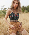 Bloemen crop-top