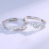 Silver Color Couple Rings