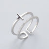 Retro Minimalist Silver Color Ring