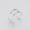 Retro Minimalist Silver Color Ring