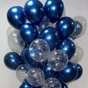 12pcs Ink Blue Latex Balloon Set