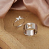 Silver Color Couple Rings