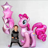 Roze ponypaardballonnen